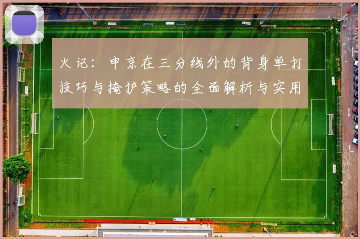 火记：申京在三分线外的背身单打技巧与掩护策略的全面解析与实用指南